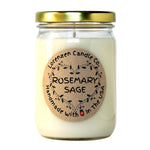 Rosemary Sage Soy Candle, 12oz | Handmade in the USA with 100% Soy Wax