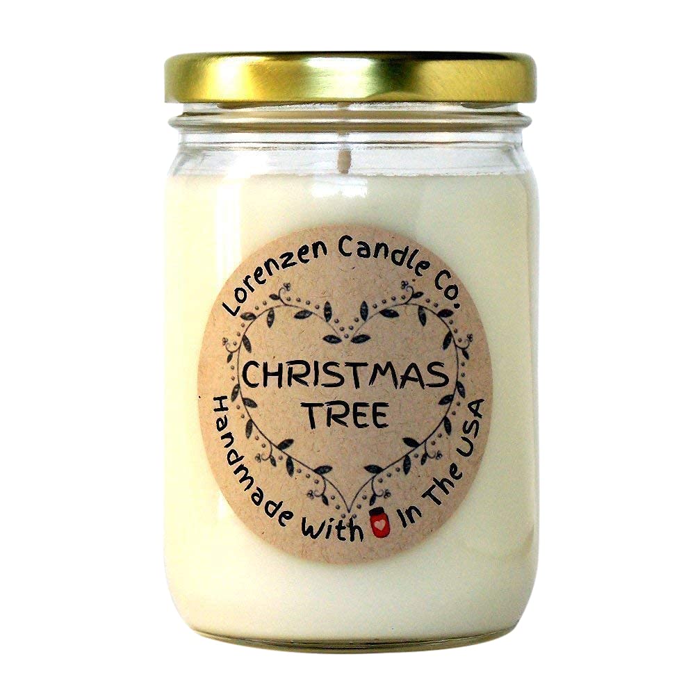 Christmas Tree Candle, 12oz  Handmade in The USA with 100% Soy Wax –  Lorenzen Candle Co