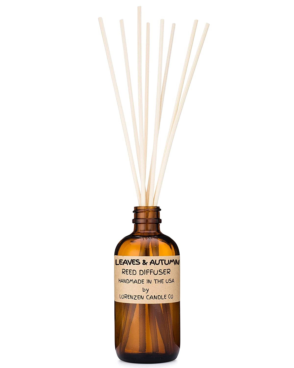 Leaves & Autumn Reed Diffuser Set 3oz | Handmade by Lorenzen Candle Co