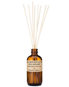 Pumpkin Spice Latte Reed Diffuser Set 3oz | Handmade by Lorenzen Candle Co